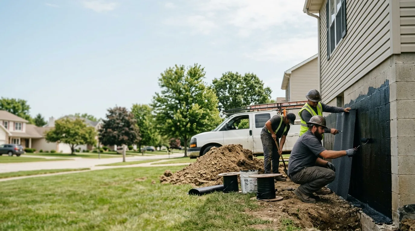 Basement Waterproofing in Oakford, IL near me